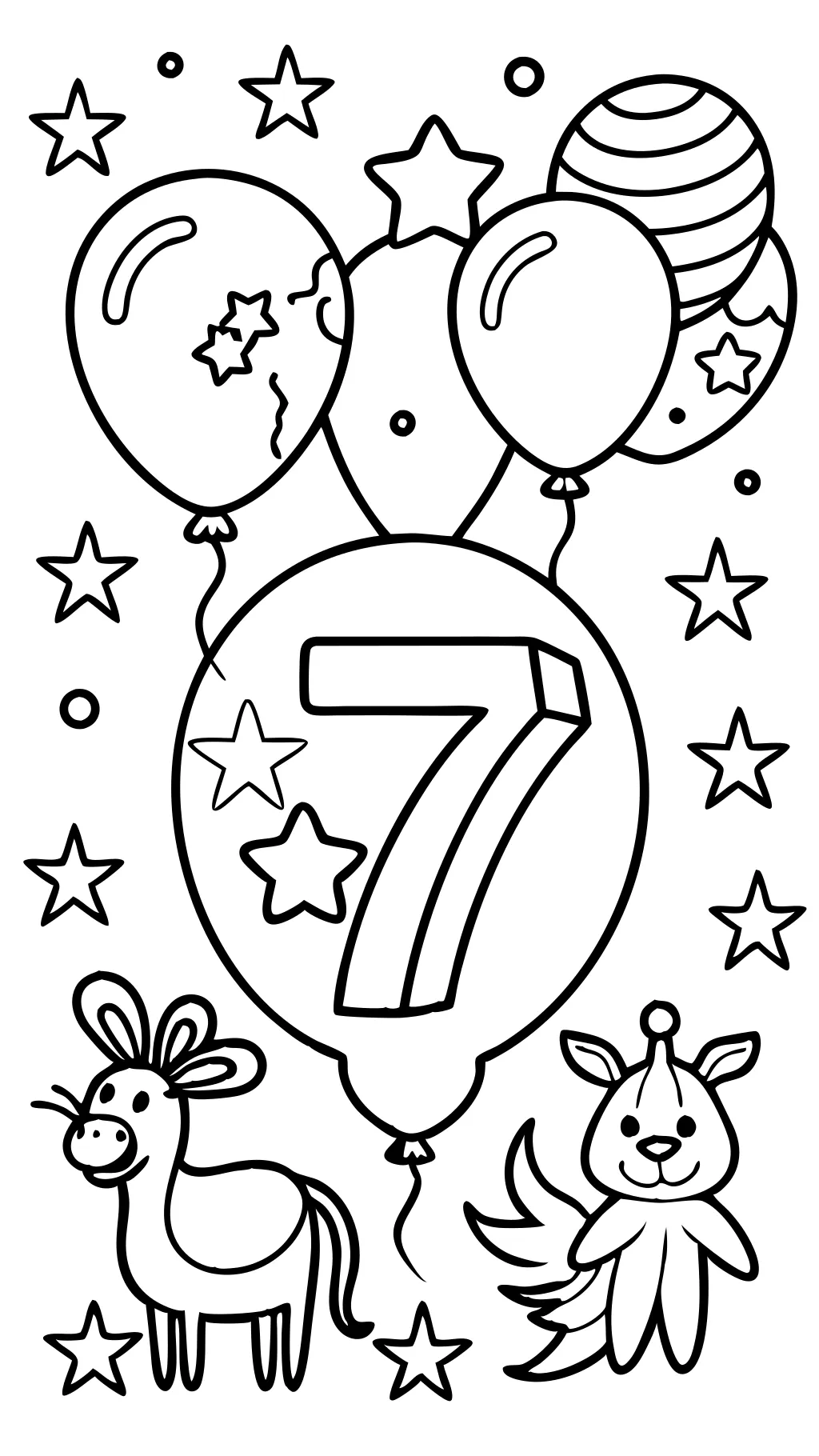 coloring pages number 7